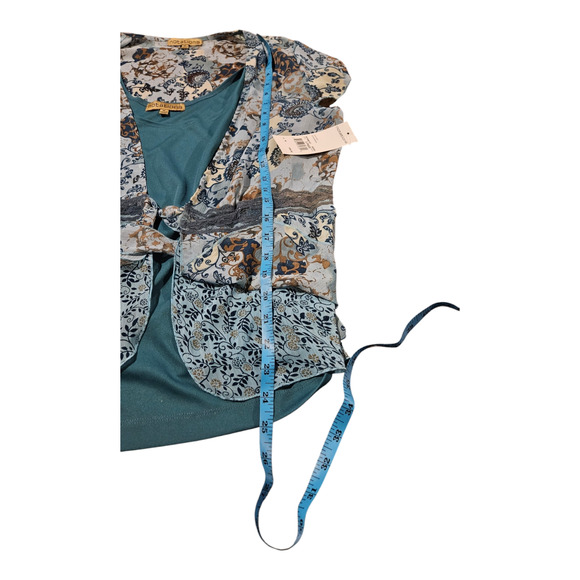 Notations Medium Blue Short Sleeve Shirt - Picture 7 of 7